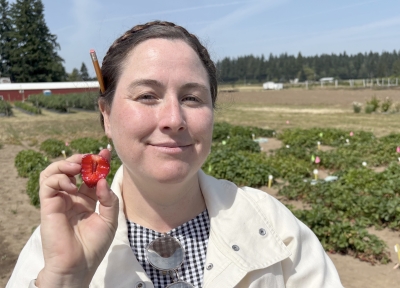Jenyne Loarca, the new blueberry and strawberry breeder for the USDA Agricultural Research Service, made the Finnito strawberry a top priority after she was hired by the agency. (Kyle Odegard/Capital Press)
