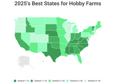 2025 Best Hobby Farms map